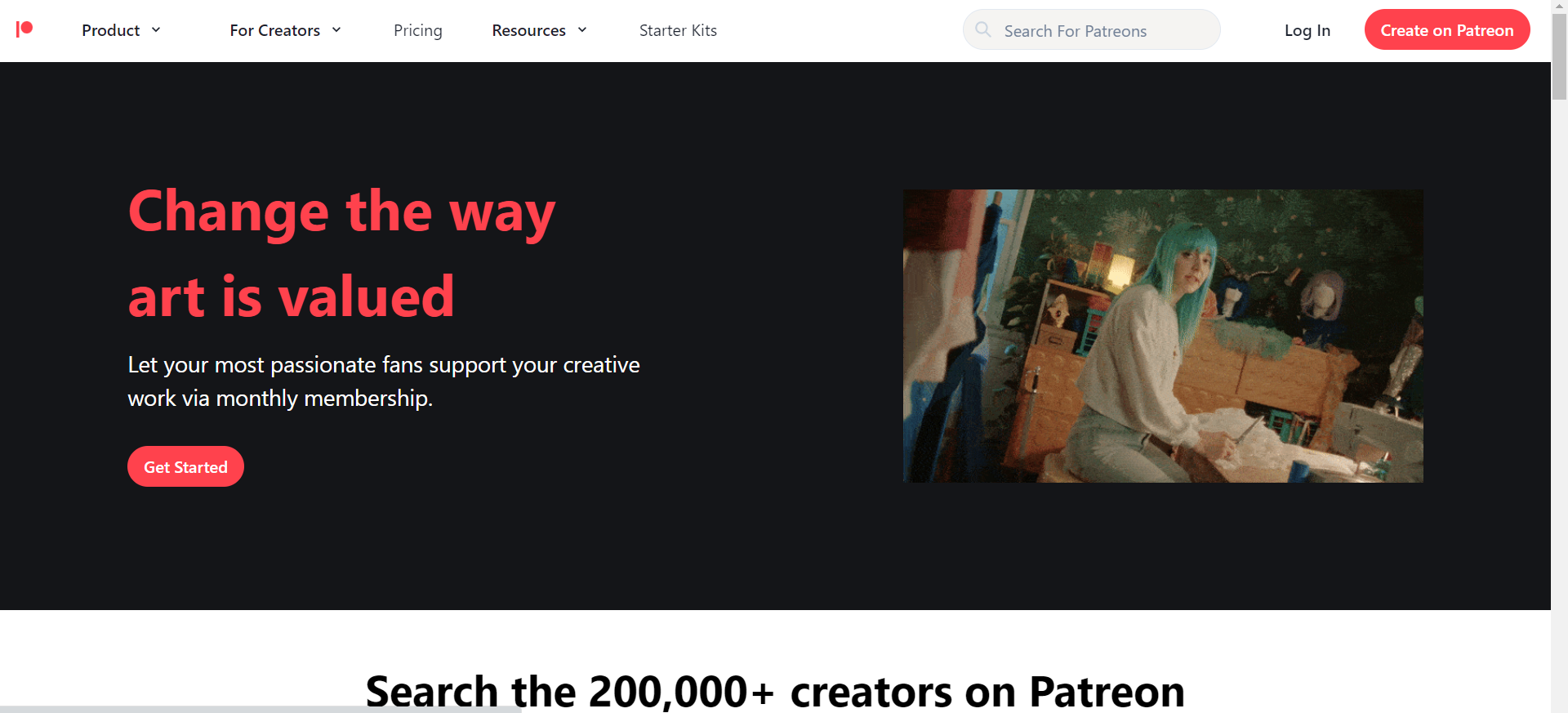 Patreon clone site image